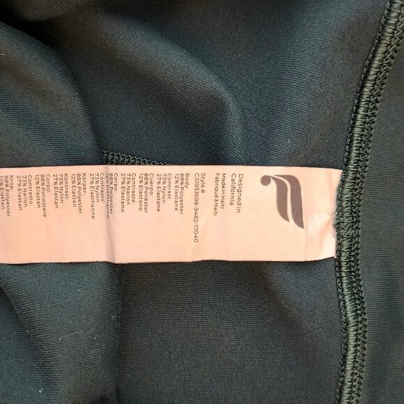 Fabletics On-The-Go PowerHold Capri Deep Sea Size M High Waist Compression - Picture 7 of 7